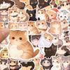 10/30/50pcs Cute Funny Cartoon Cat Stickers Animal Decals Decoration DIY Notebook Guitar Motorcycle Waterproof Graffiti Sticker
