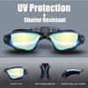 XIAOTREE Swimming Goggles Adult Pool Glasses Anti Fog Men Women UV Protection Optical Waterproof Swim Eyewear with Earplugs