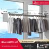 Wall-Mounted Telescopic Folding Clothes Drying Rack for Indoor/Outdoor Use