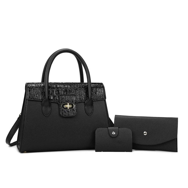 Fashion trendy single shoulder simple new retro messenger personalized women's bag portable multi-piece set