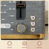 Four-Slice Rippled Toaster - Grey