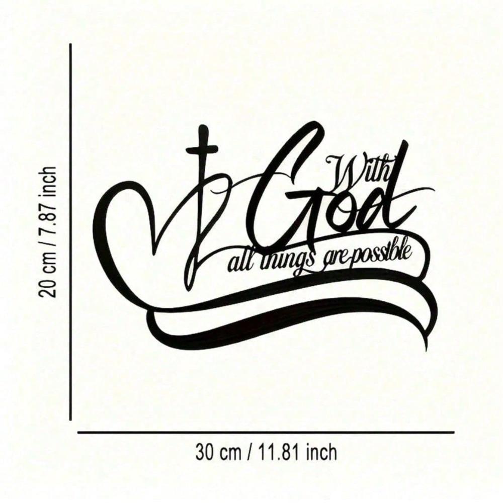 Metal Wall Art Decor Plaque Sign Home Office Kitchen Hanging Ornament