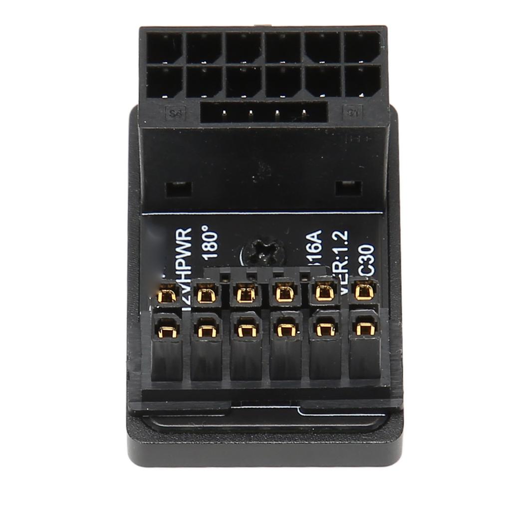 GPU PCIe Connector 600W 12V HPWR 16P To 16P Male To Female 180 Degrees GPU Power Adapter Board for Desktop Computer
