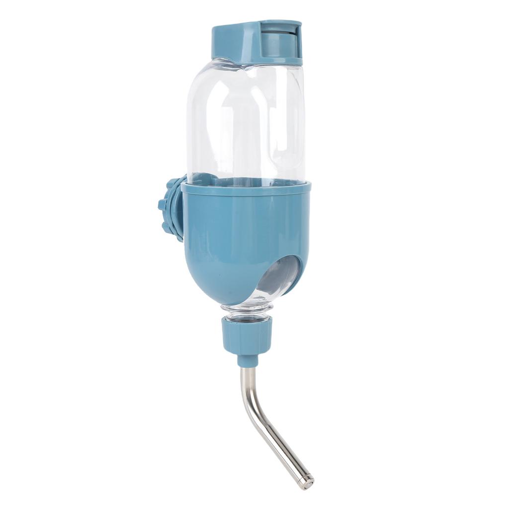 Hanging Dog Water Bottle Plastic Large Capacity Double Bead Design Cage Crate Hanging Water