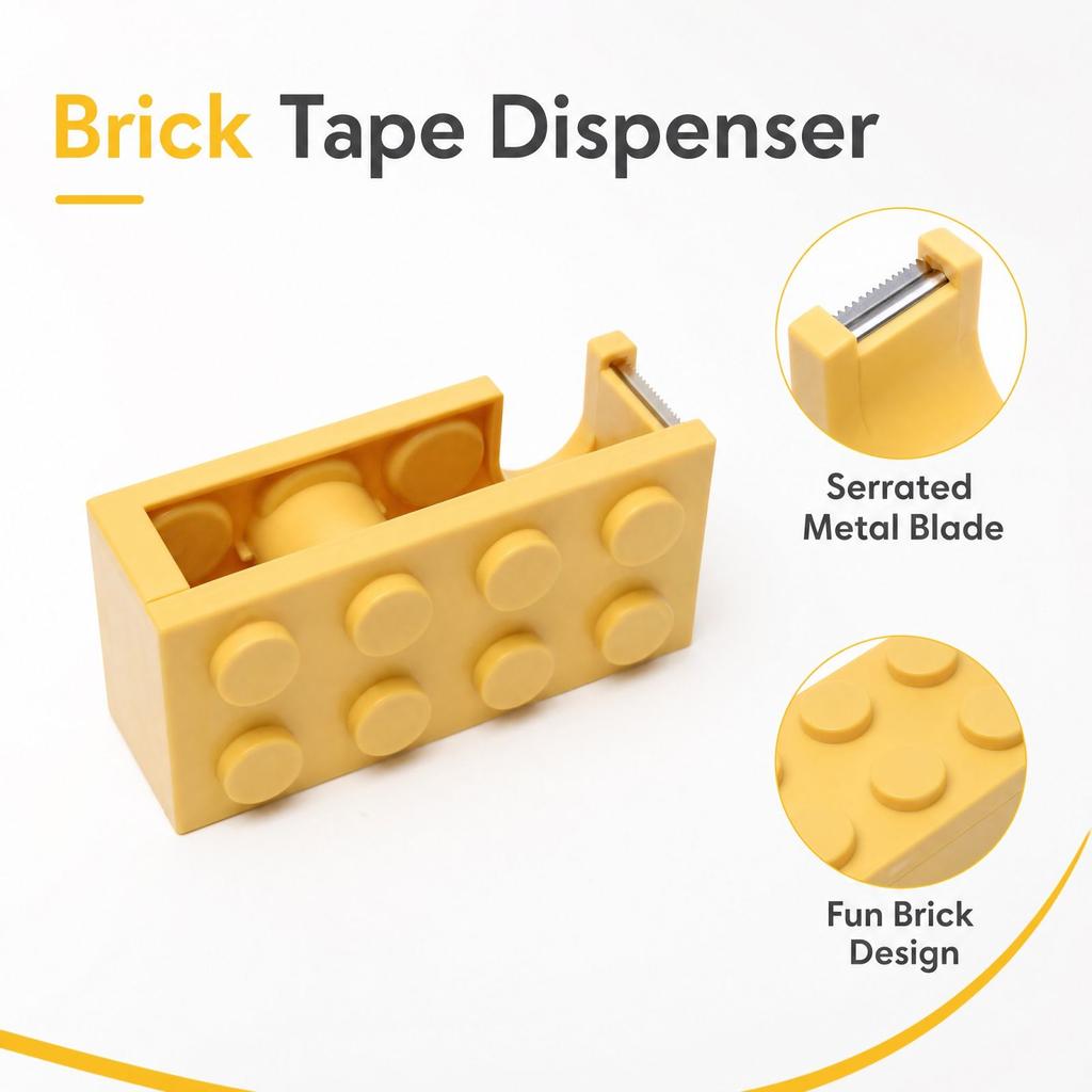 Desktop Tape Dispenser and School Stationery Tape Cutter for Student Supplies