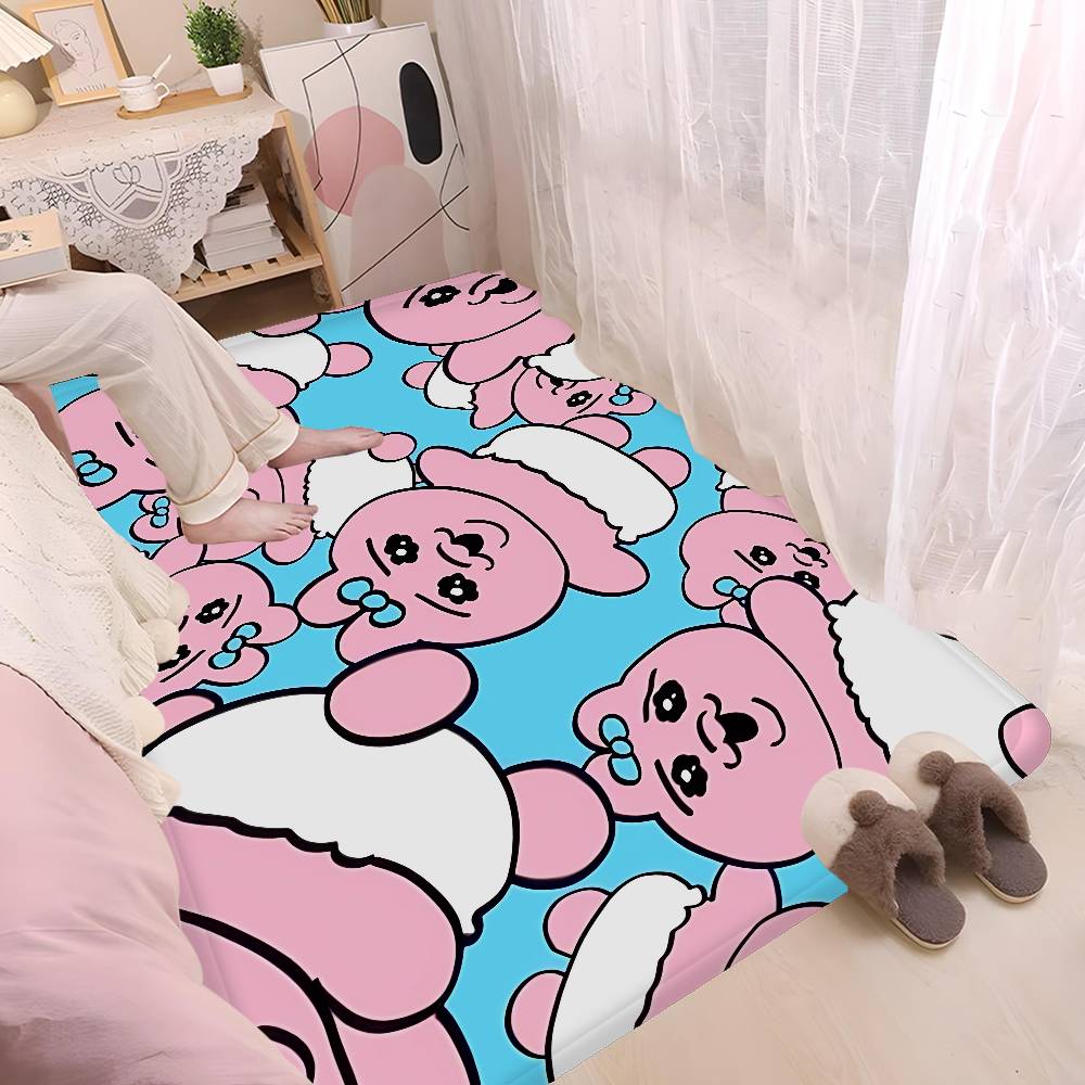 O-OpanchuS-S Usagi Bathroom Mat Retro Multiple Choice Living Room Kitchen Rug Non-Slip Bedside Mats