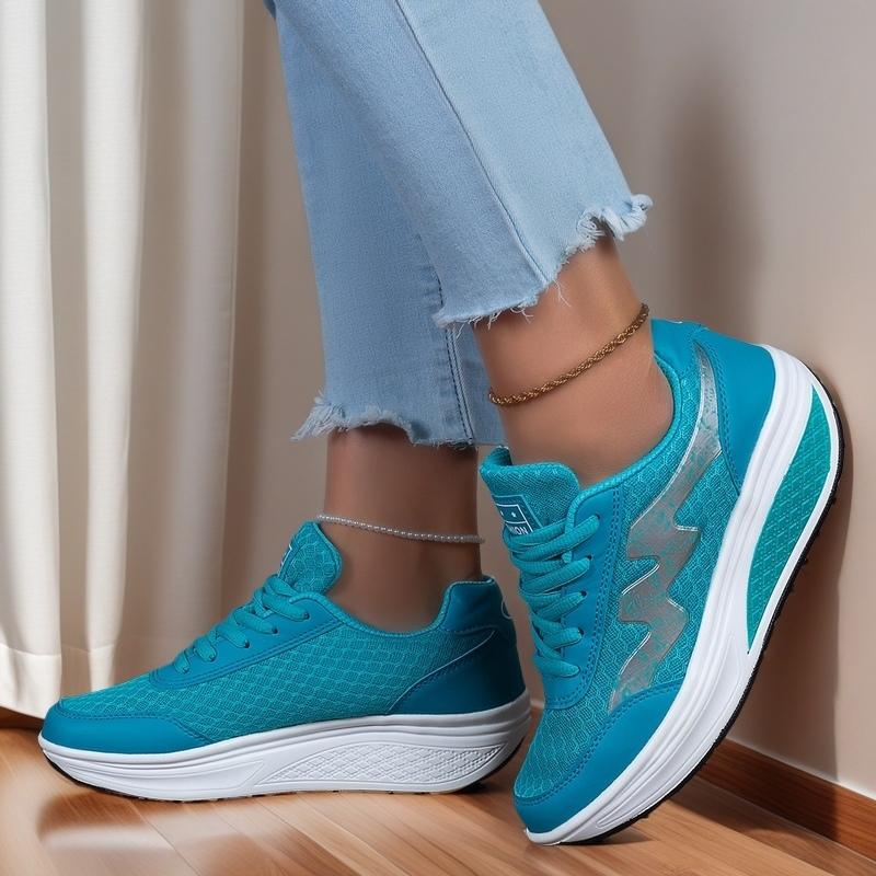 Women's Outdoor Spring Summer Platform Single Sport Shoes Casual Shoes Breathable Mesh Inner Synthetic Uppers PU Insoles