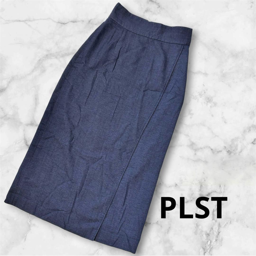 [Good Condition] PLST Tight Skirt Women s XS Blue