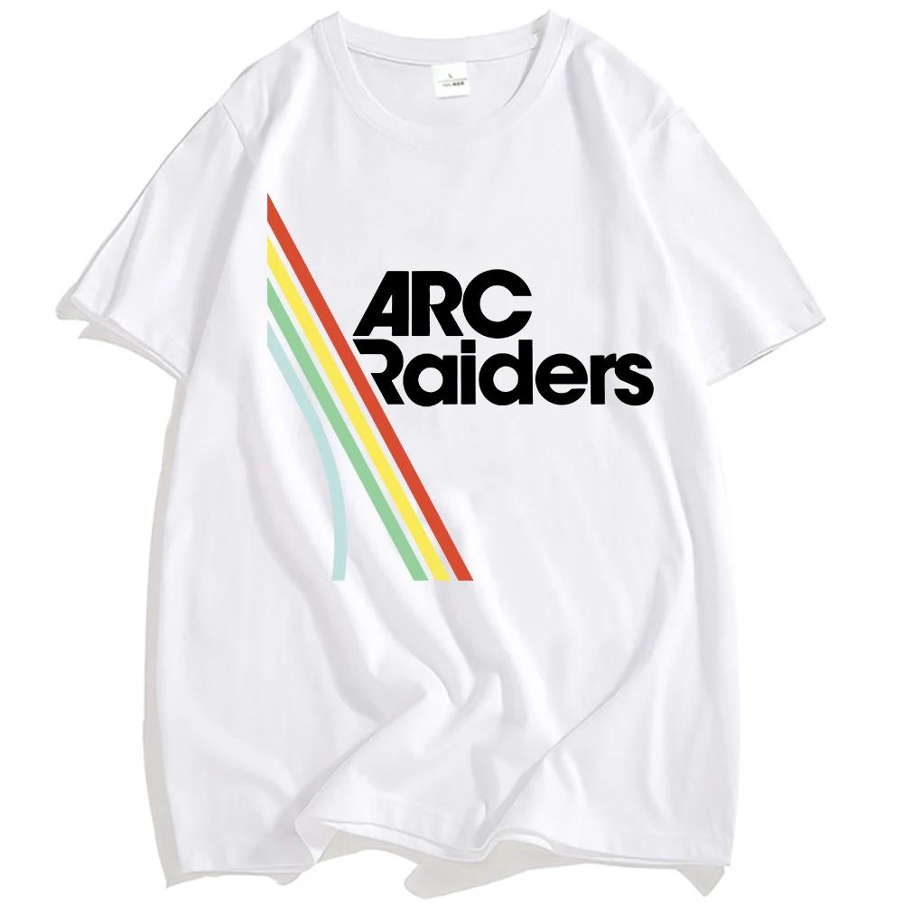 Unisex Kleidung Heißes Spiel ARC Raiders Regenbogen Print T-Shirt Baumwolle Kurzarm Locker Männer T-Shirts Unisex Streetwear Grafik T-Shirt