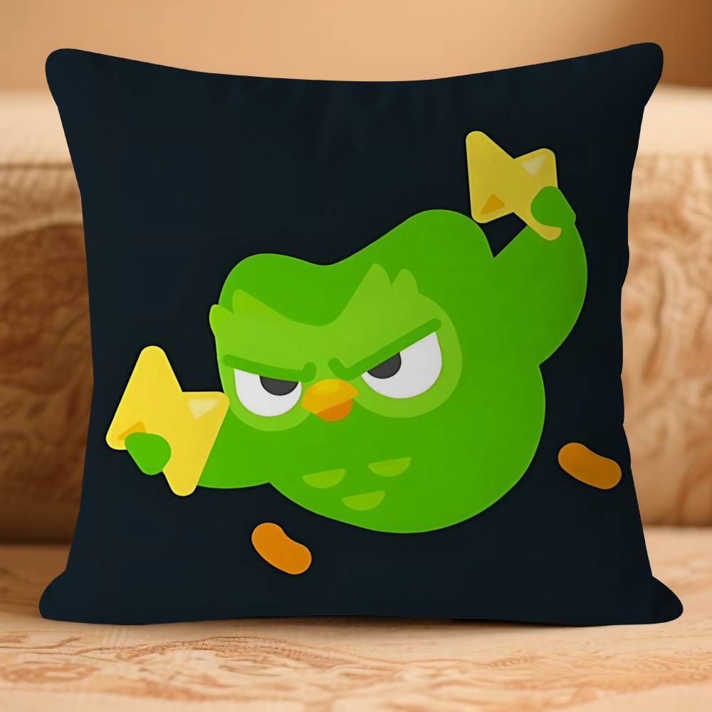 

D-Duolingos Anime Pillow Case Removable Washable Cushion Cover – All-Season Soft Linen 16x16Inch