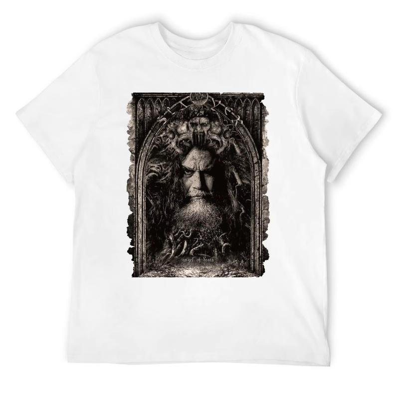 2025 Summer and Autumn fantasy style elderly image printed T-shirt loose and trendy men's and women's sports top