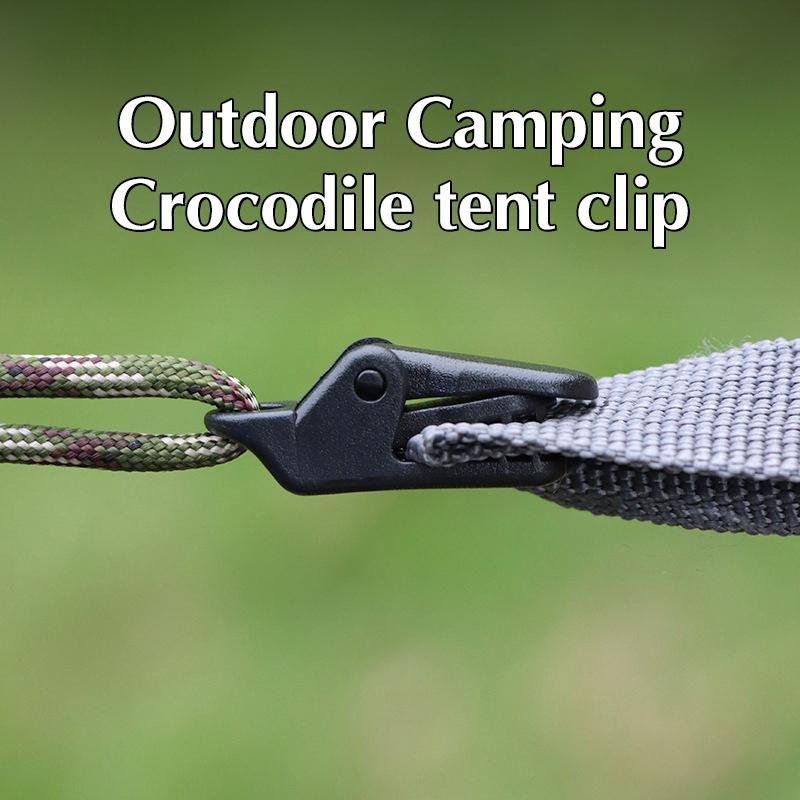 10Pcs Outdoor Tarpaulin Clips Camping Tents Awning Wind Rope Clamp Equipment Plastic Clip Buckle Fixed Jaw Grip Hook Accessories