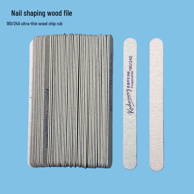 Ultra-Thin Washable Wood Chip Nail File for Shaping and Buffing In Salons
