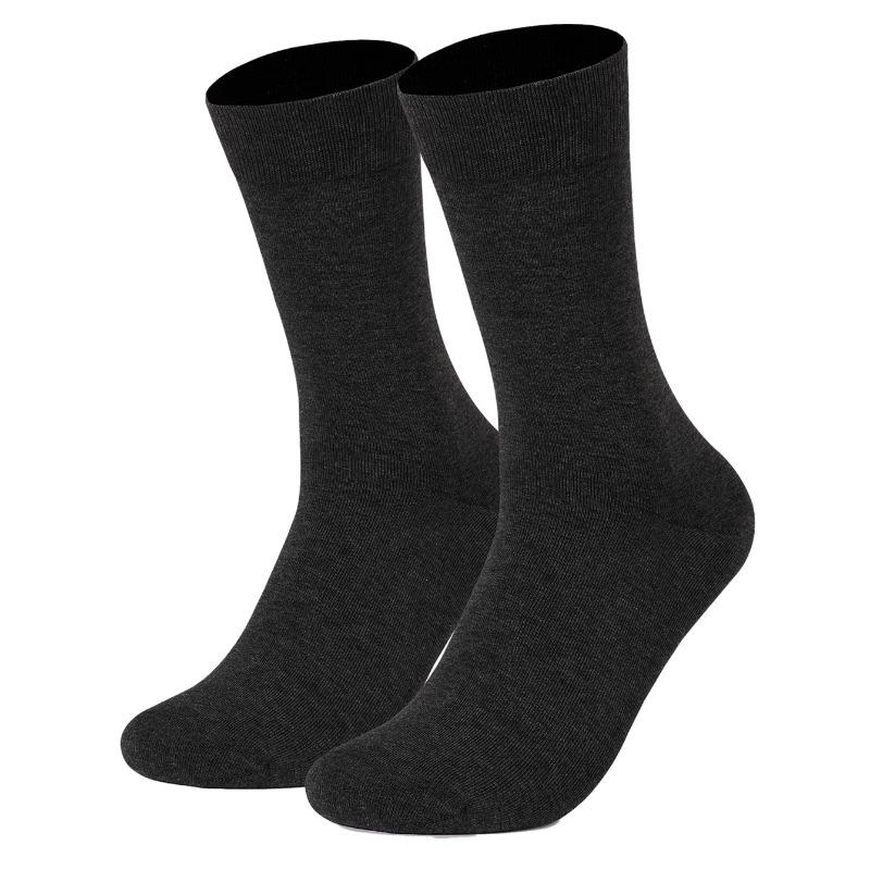

Мужские осенне-зимние новые деловые классические простые повседневные влагопоглощающие износостойкие хлопковые носки 1 pair темно-серого