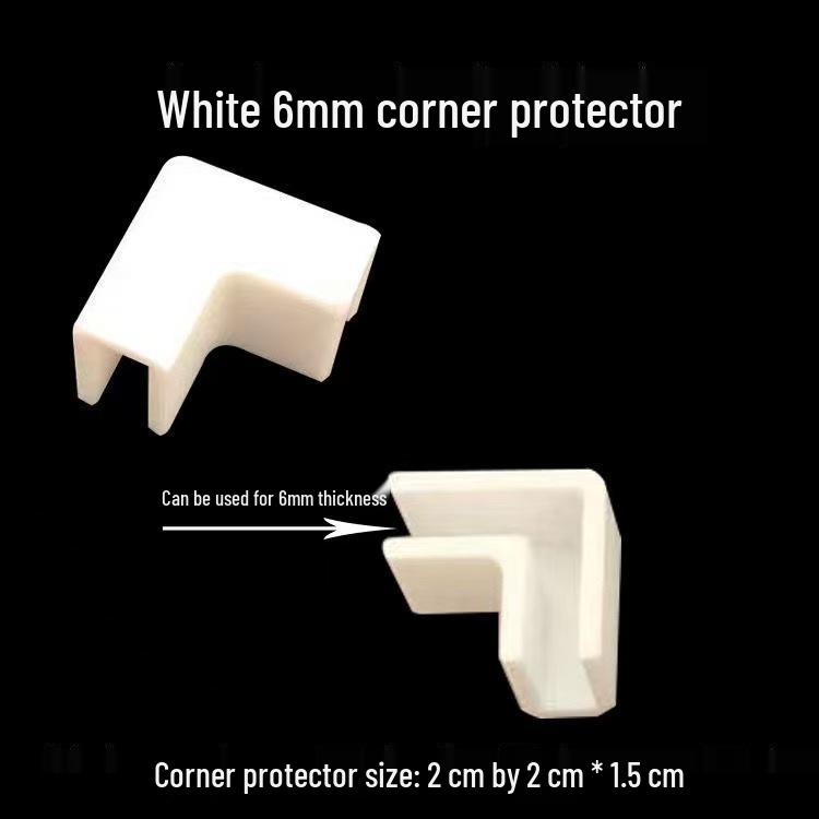 Fish Tank 90° Corner Protector: Anti-Collision High Shoulder Clip for Glass Grooves
