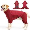 Fullbody Dog Coat, Turtleneck Windproof Dogs Winter Coat with Leash Hole for Large Medium Small Dogs,Four-Legged Snowsuit
