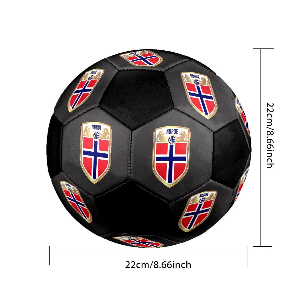 Norwegischer Fußballverband Fußball Bunt Alle Altersgruppen Maschinengenäht PVC Wettkampfbereit Langlebig Hoher Rückprall.GRÖSSE5