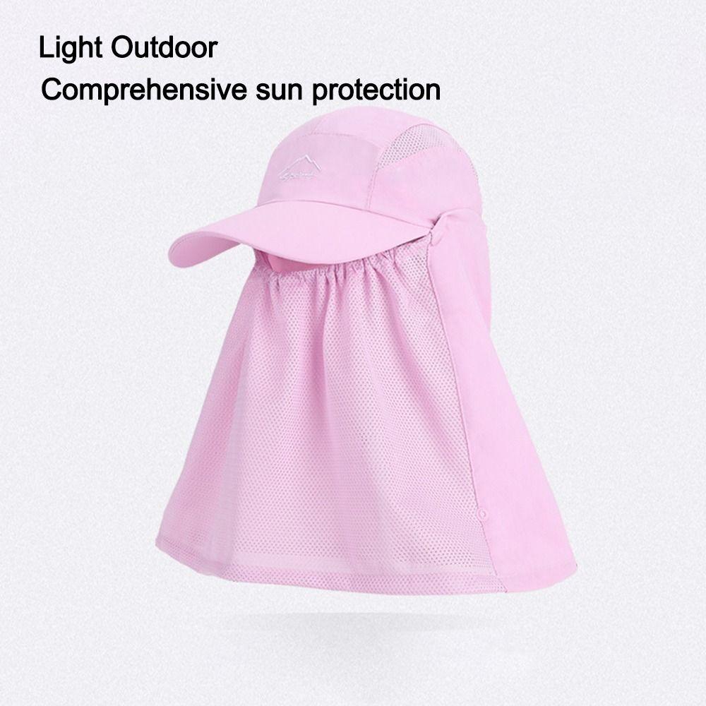Protection Face Neck Fishing Sun Hat Breathable Fisherman Cap Portable Sunshade Hat  Summer
