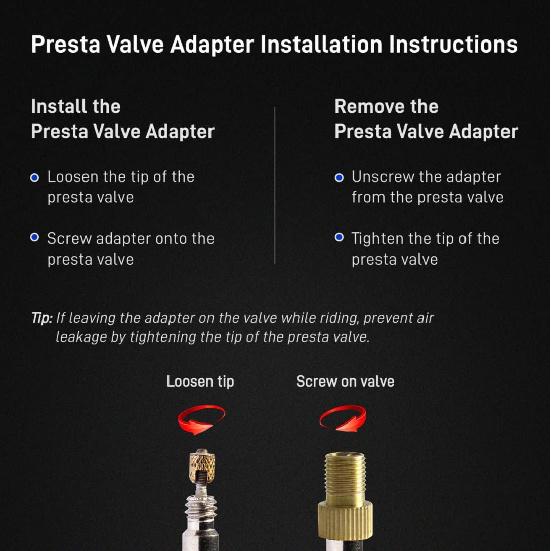 5Pc Presta Valve Adapter Convert Presta to Schrader French/UK to US Inflate Tire Using Standard Pump or Air Compressor Tire Chucks 1