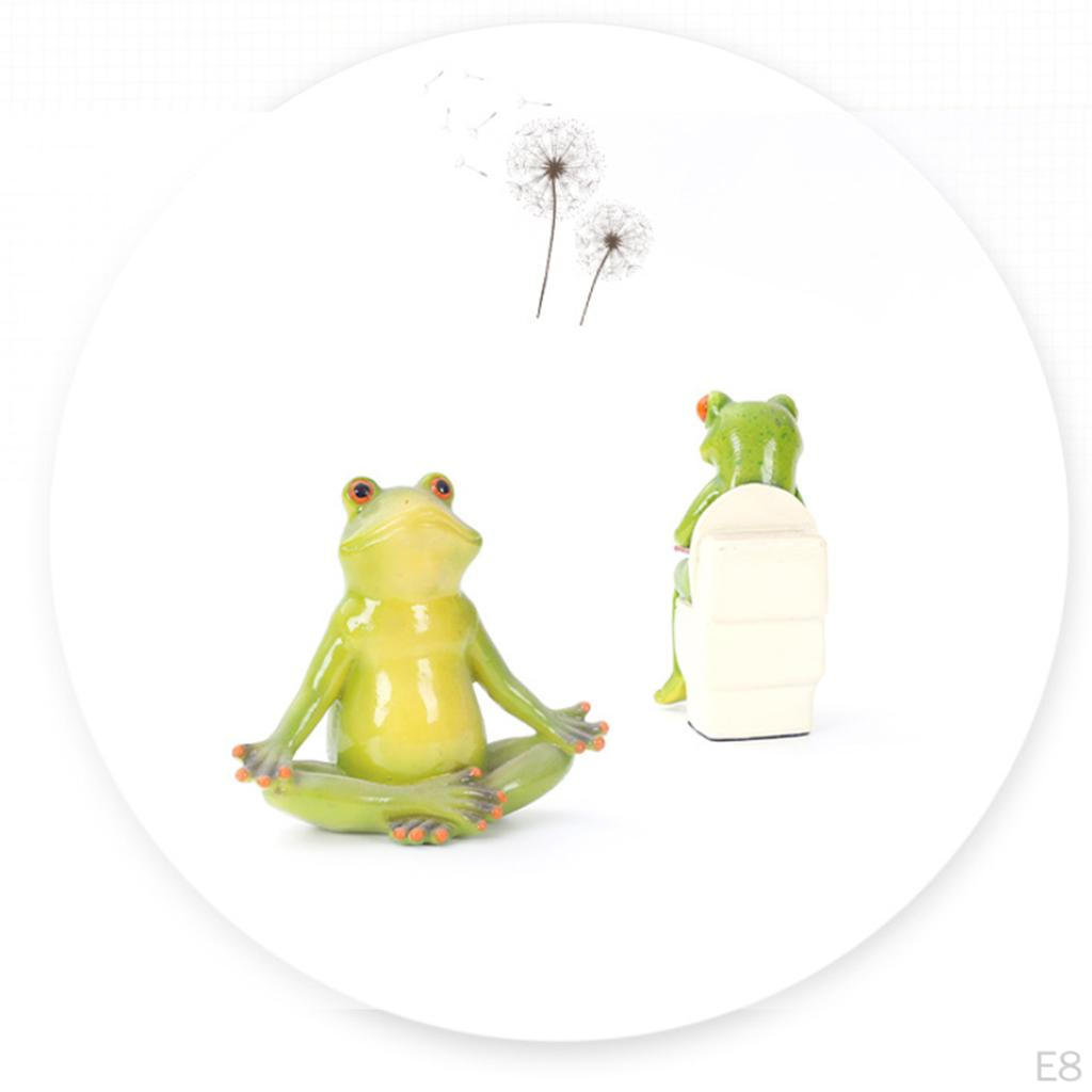 Creative resin Frog Figurines, Sitting Statue Sculpture Statue, Collectible Figurines