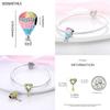 Fit Pan Original Bracelets Copper House Astronaut Puzzle Colorful Air Balloon Charms Beads Diy Fine Jewelry