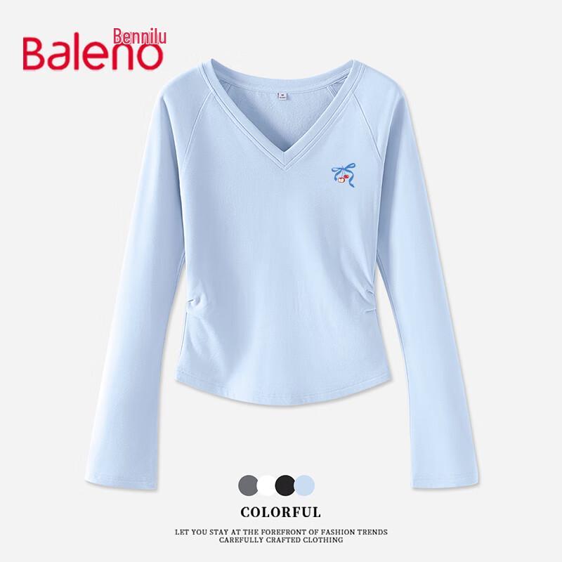 Baleno Women s V-Neck Brushed Thermal Long Sleeve Top XL