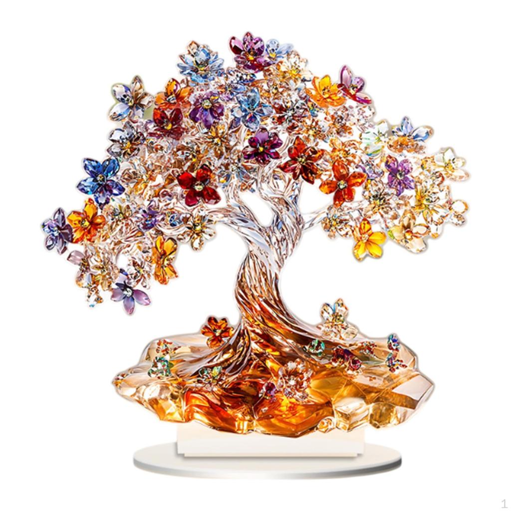 2D Flat Sign Acrylic Tree Decor for Home Centerpiece