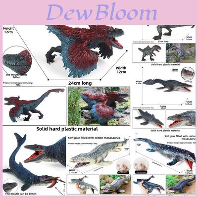 Brinquedo Modelo de Dinossauro Mosassauro com Mandíbula Móvel Para Crianças Brinquedoteca Educativa Presente