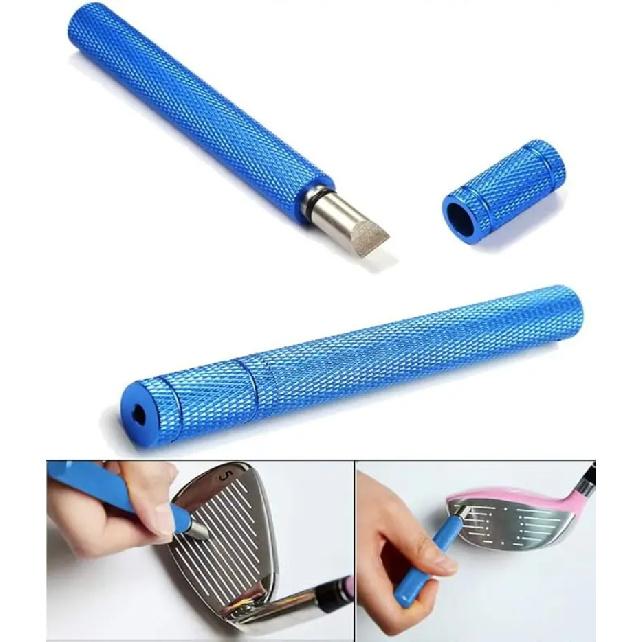 Golf Club Grooving Sharpening Tool 4 Colors Golf Groove Sharpener Wedge Club U V Type Square Regroover Blade Cleaning Tool Acces 5