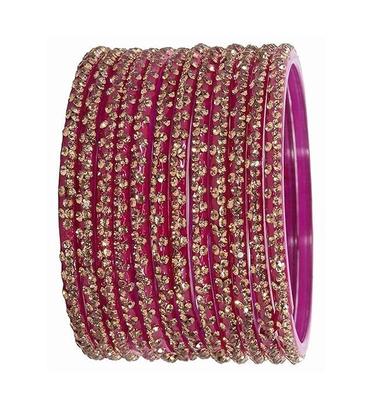 Stilrena Glasarmband för Kvinnor & Flickor | Snyggt Chudi-set | Traditionella Armband för Kvinnor | Modeaccessoarer - Set om 12