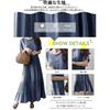 FEISEDY Plus Size Loose Elegant Chiffon Dress with Round Neck and Short Solid Long A8107 Women's Dress, Fit, Stylish, Sleeves, Color, Slimming, Dress,