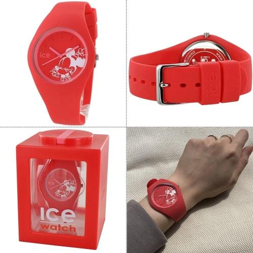 Ice Watch Pair Watches for Men and Women, Disney Collaboration, Unisex Silicone 40mm Medium Watch (No. 3 White/Red)