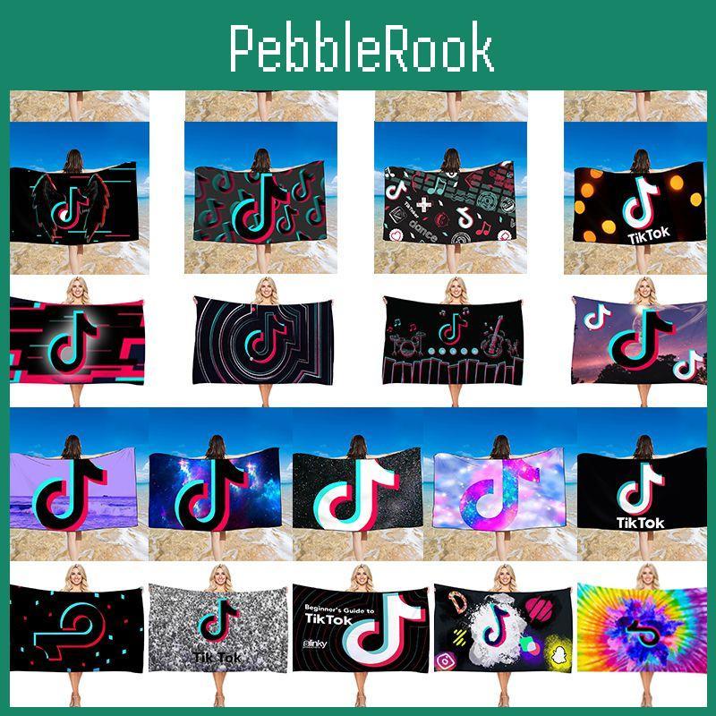 High-quality Tiktok Printed Towel Ideal For Bathing Bathrobe And Stylish Beach Use