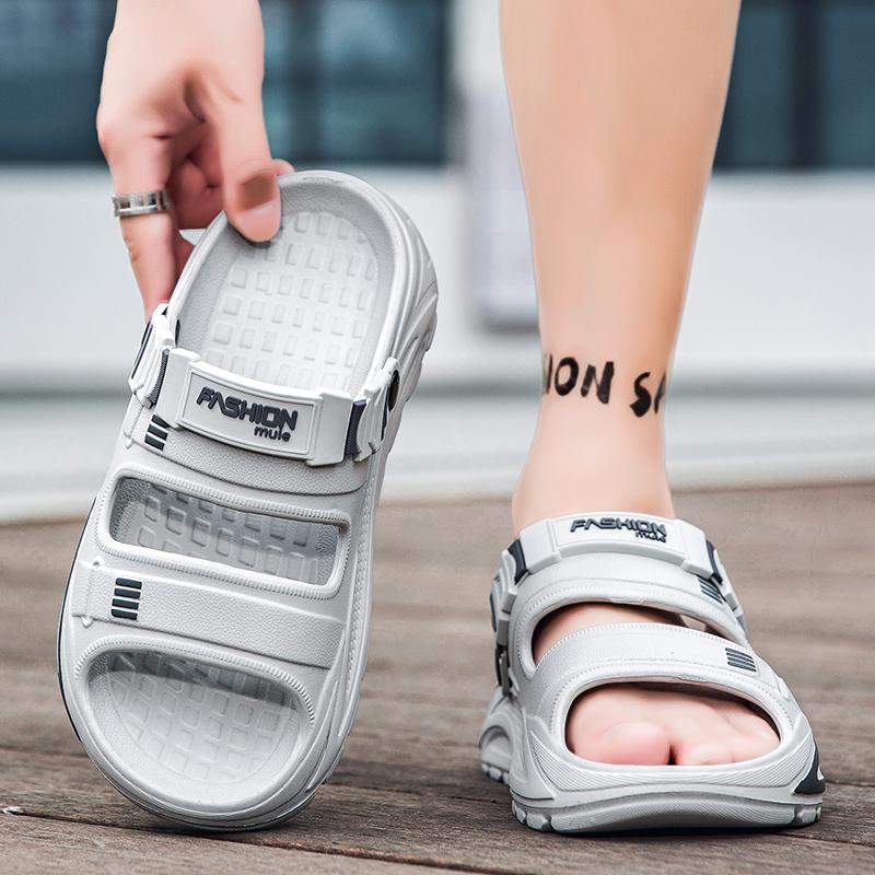 Summer Men's Sandals Outdoor Wear Dual-purpose Slippers Soft Sole EVA Anti Slip Beach Sandals