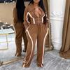 AL335 Women's Autumn/Winter Sports Suit: Cotton Jacket & Sweatpants Two-Piece Set