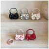 Portable Butterfly Bow Mini Purse For Girls With Waterresistant Pu Material For Daily Use