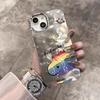 Water Ripples Rainbow Is Suitable for Apple 16promax Mobile Phone Case IPhone 15 All Inclusive 14/13 Couples 12/11