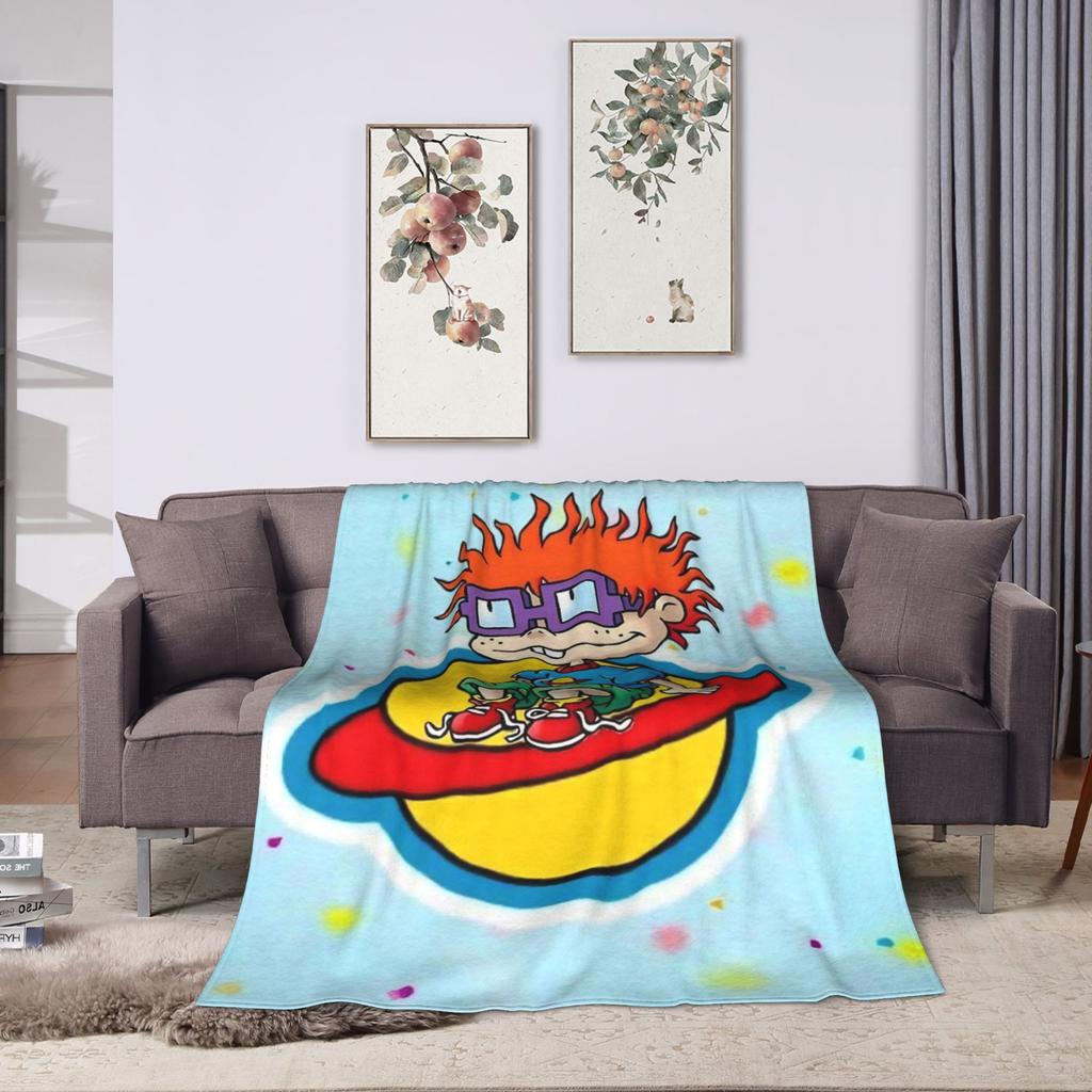 Rugrats Chuckie Finster  Warm Soft Blanket  Decorative Plush Bedding Throws Funny Living Room Flannel Bedspread Sofa Bed Cover
