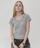 Lekim Lwe Studded T-Shirt (Gray)