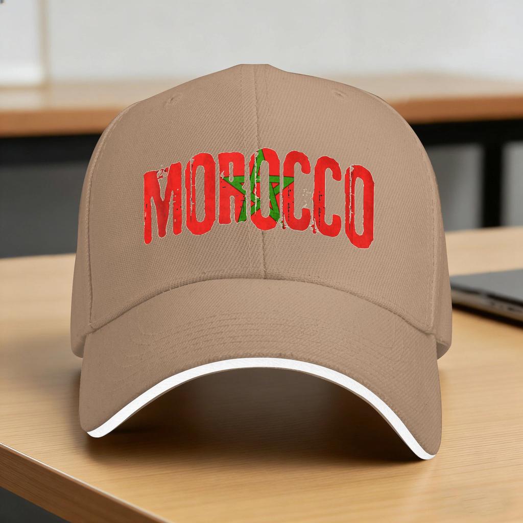 Moroccan Flag Morocco Soccer Baseball Cap Outdoor Sports High Quality Trucker Hat Female Male Casual Print Snapback Cap