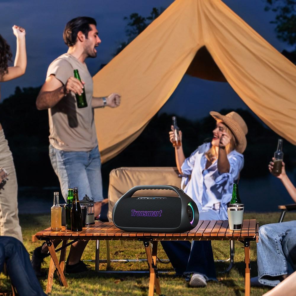 Přenosný Bluetooth reproduktor Tronsmart Bang 2 90W, vodotěsný IPX6, 26 hodin přehrávání, ovládání pomocí aplikace se světelnou show LED, párování TWS, pro venkovní párty