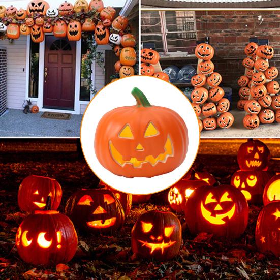Yousheng LED Pumpkin Lantern Battery-Powered Warm Light Halloween Lantern Energy-saving Indoor Outdoor Pumpkin Decor