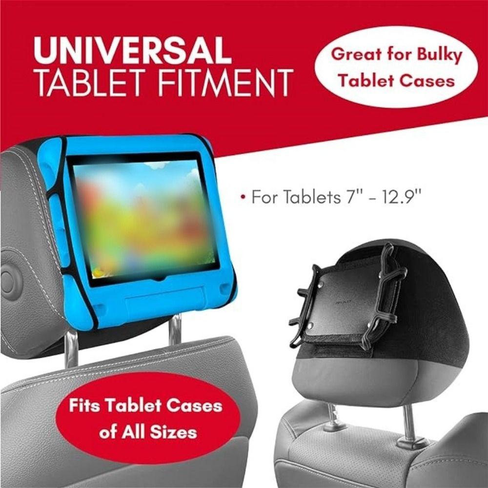 Silicone Holding Net Backseat Seat Universal Stand Black Tablet Mount for Car Back Seat  Kids