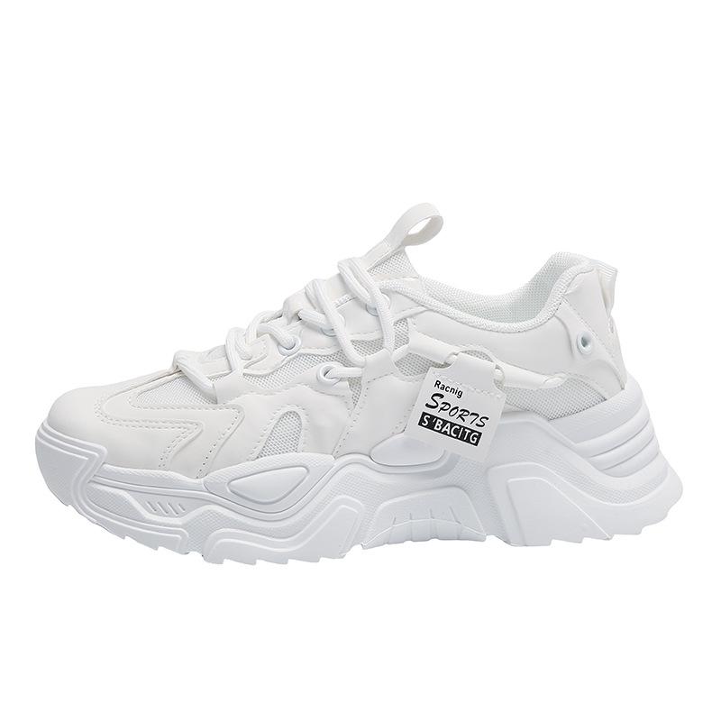 New Summer Women's Shoes All-match Thick-soled Breathable Mesh Shoes Student Breathable Casual Sports Shoes