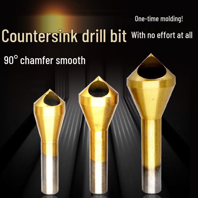 90° Chamfer and Deburring Drill for Countersinking and Hole Enlarging