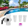 3-Way Slider 4715 Solar Valve With Internal Thread Hose Nozzles Clamps For Pool Irrigation System Efficient Water Regulation