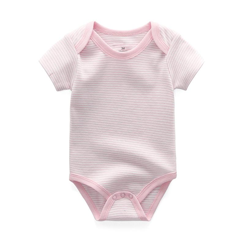 Kiddiezoom 5 Pcs Fashion Baby Boys Girls Bodysuits 100%Cotton Soft Newborn Clothes