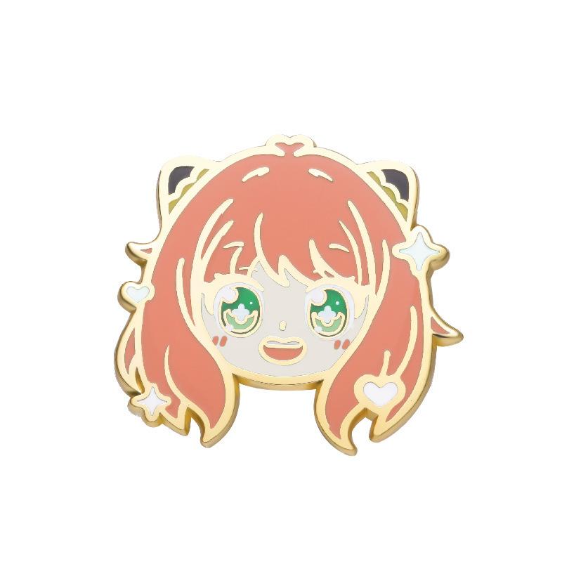 

Character Playful Anime Enamel Brooch Cute Animal Shape Personality Metal Badge Gift FLXZ030
