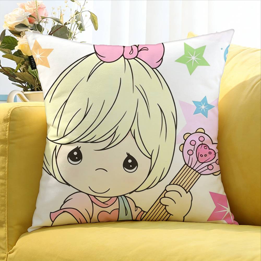 Precious Moments Various Sizes Square Pillow Case For Car Home Bedchamber Decor
