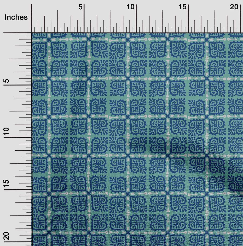 oneOone Cotton Flex Fabric Arrow|Swirl & Floral Block Fabric Prints By Yard 40 Inch